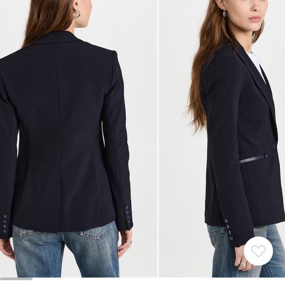 Veronica Beard NAVY Scuba Dickey Jacket - Picture 2 of 11